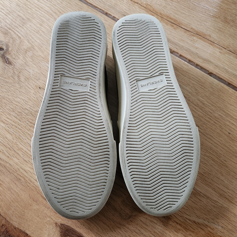 Everlane Black Canvas Slip-On Shoes Organic Womens Size 7 Mens 5.5 Unisex - Picture 8 of 10